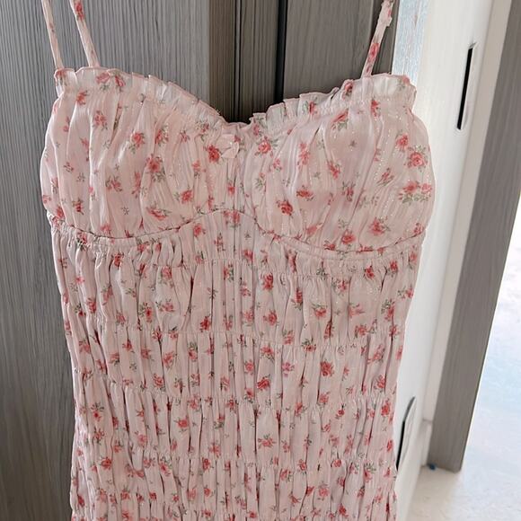 NWT $128 RUMORED Marionette midi dress / candied carnation S - Picture 8 of 14